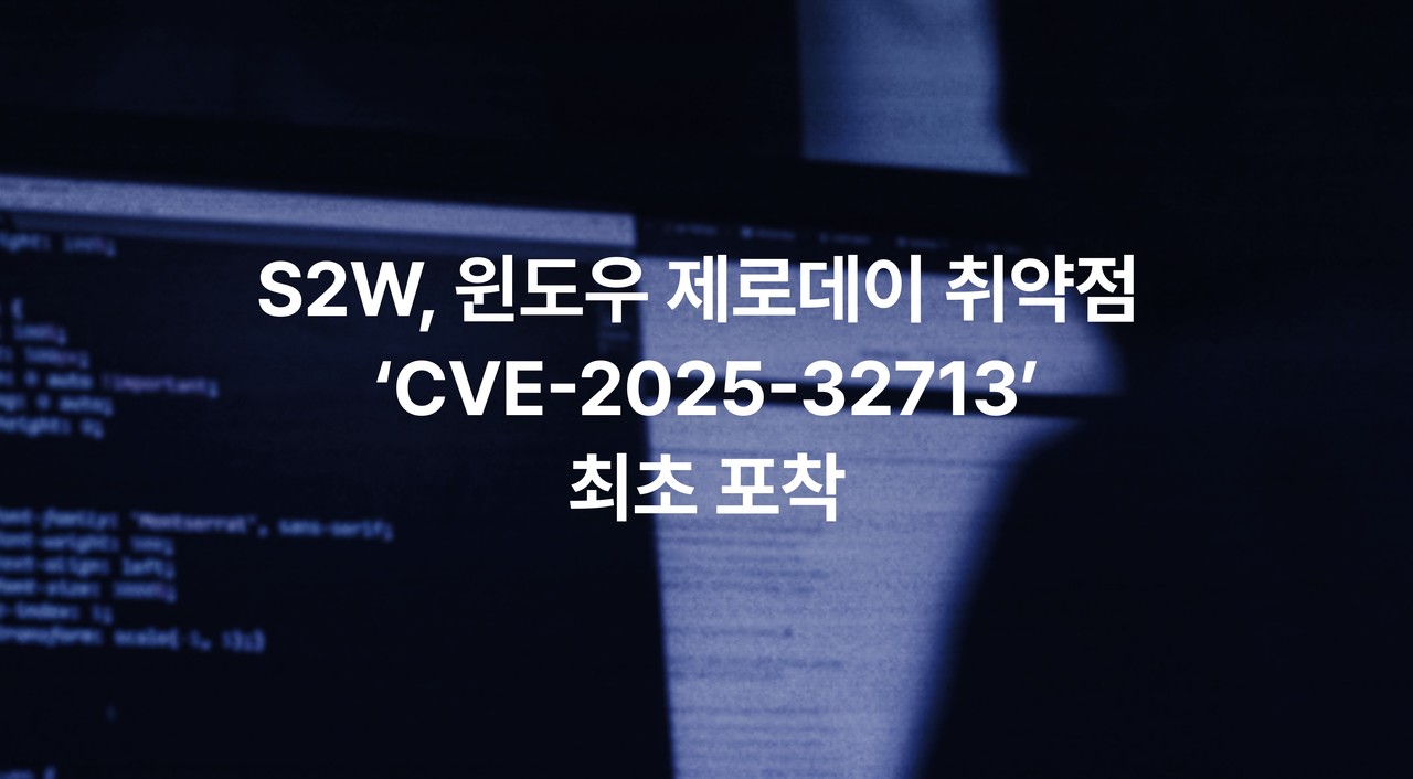 S2W가 MS 윈도에서 알려지지 않은 보안 취약점 ‘CVE-2025-32713’을 발견했다. (사진=S2W)
