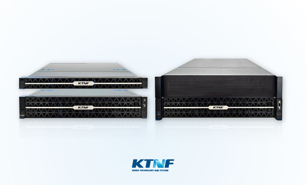 코어리지(CoreRidge) 서버 제품사진(왼쪽부터 KR577S4, KR587S4, KH590S3).