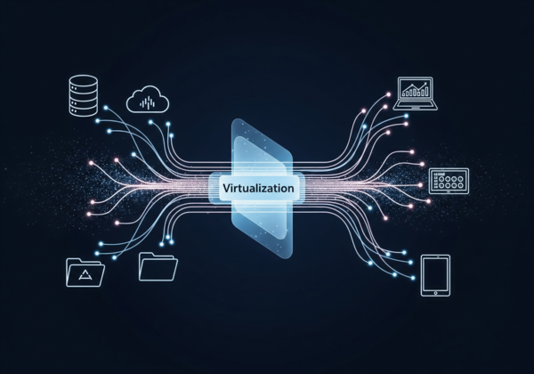 데이터 가상화 관련 이미지 (생성: 제미나이)