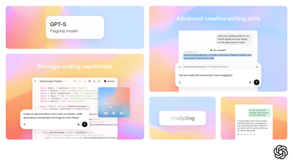 오픈AI가 GPT-5를 본격 출시했다. (출처: 오픈AI)