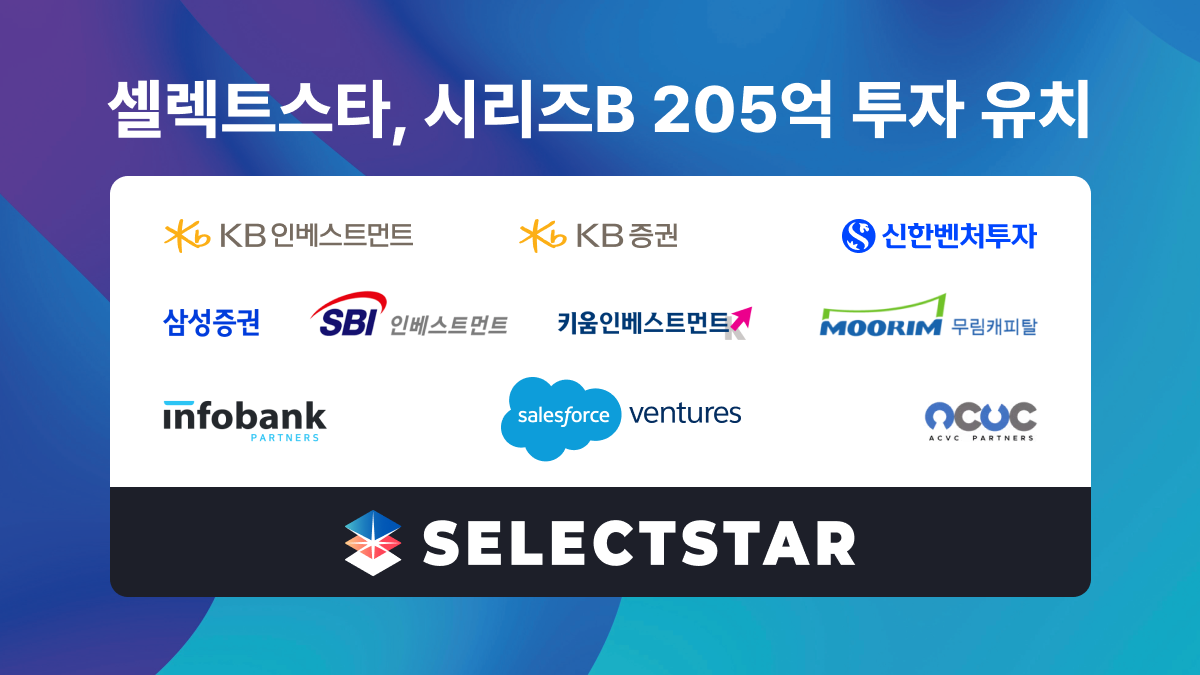 셀렉트스타가 약 205억 원 규모의 시리즈B 투자를 유치하며 누적 투자유치액 379억 원을 달성했다.