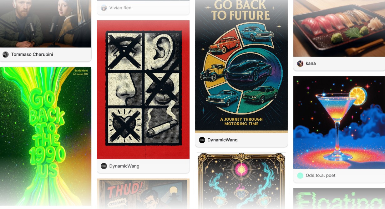 러브아트 AI의 디자인 에이전트가 만든 작품들. 사진=러브아트 AI