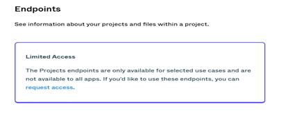 API를 통해 프로젝트 파일과 데이터에 접근 제한 (출처: figma.com)