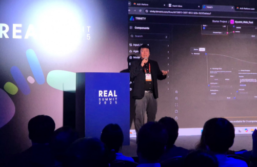 비아이매트릭스가‘리얼 서밋 2025’에 참가해 에이전틱 AI 기술과 실제 적용 방안을 소개했다.