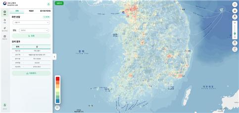 국토교통부 탄소공간지도 시스템
