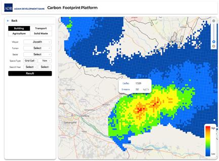 기후 스마트 도시개발 지원 시스템 화면설계