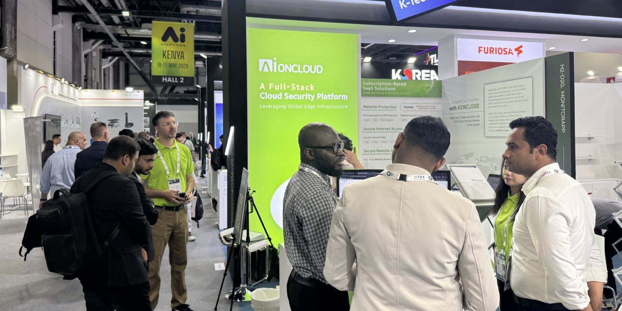 모니터랩의 해외 전시회 부스 모습 (사진=모니터랩 제공)