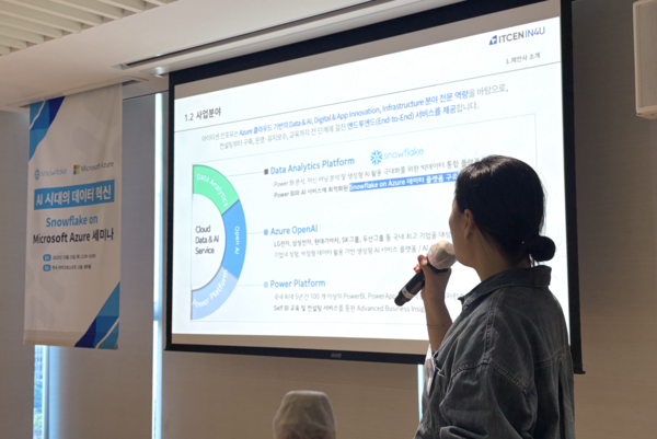 아이티센인포유가 MS, 스노우플레이크와 한국MS 본사에서 공동 세미나를 개최하고, 국내 기업들의 데이터 클라우드 전환 가속화를 위한 차별화된 성공 전략을 제시했다. 