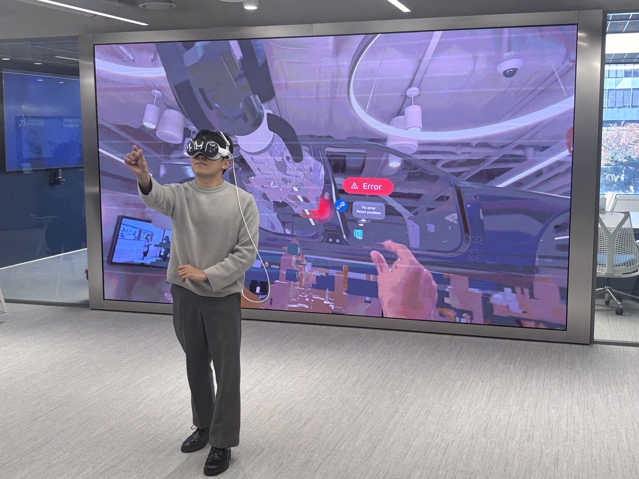 다쏘시스템 ‘센스 컴퓨팅’ 시연 현장 (사진=권영석 기자)